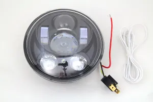 HARLEY 5-3/4 inch Daylight Projector LED Headlamp fits 2006-2011 VRSCD,   2006-2011 VRSCDX,   2004-UP XL,   1991-2017 FXD, Excludes FLD and 1991-2005
