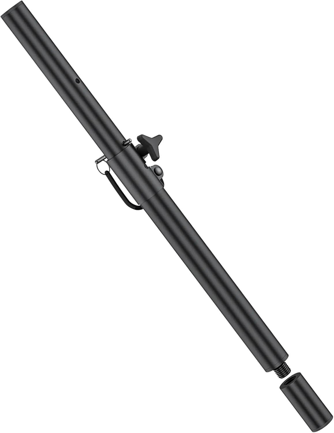 Height Adjustable M20 Speaker Pole Mount for Subwoofer Extender with M20 to 35mm Adapter - Heavy-Duty 2 in 1 Speaker Poles for Subwoofers Fits M20 Threaded Mount and 35mm Mounts Up to 121LBS, 1 Pack