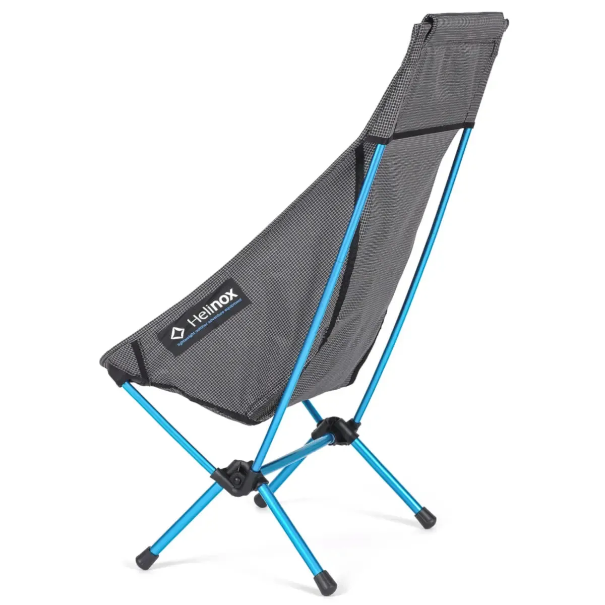 Helinox Chair Zero Highback - Light and Compact Camping Chair - Black / Cyan Blue