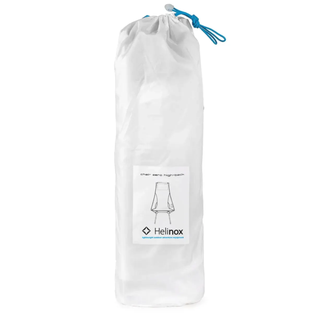 Helinox Chair Zero Highback - Light and Compact Camping Chair - White / Cyan Blue