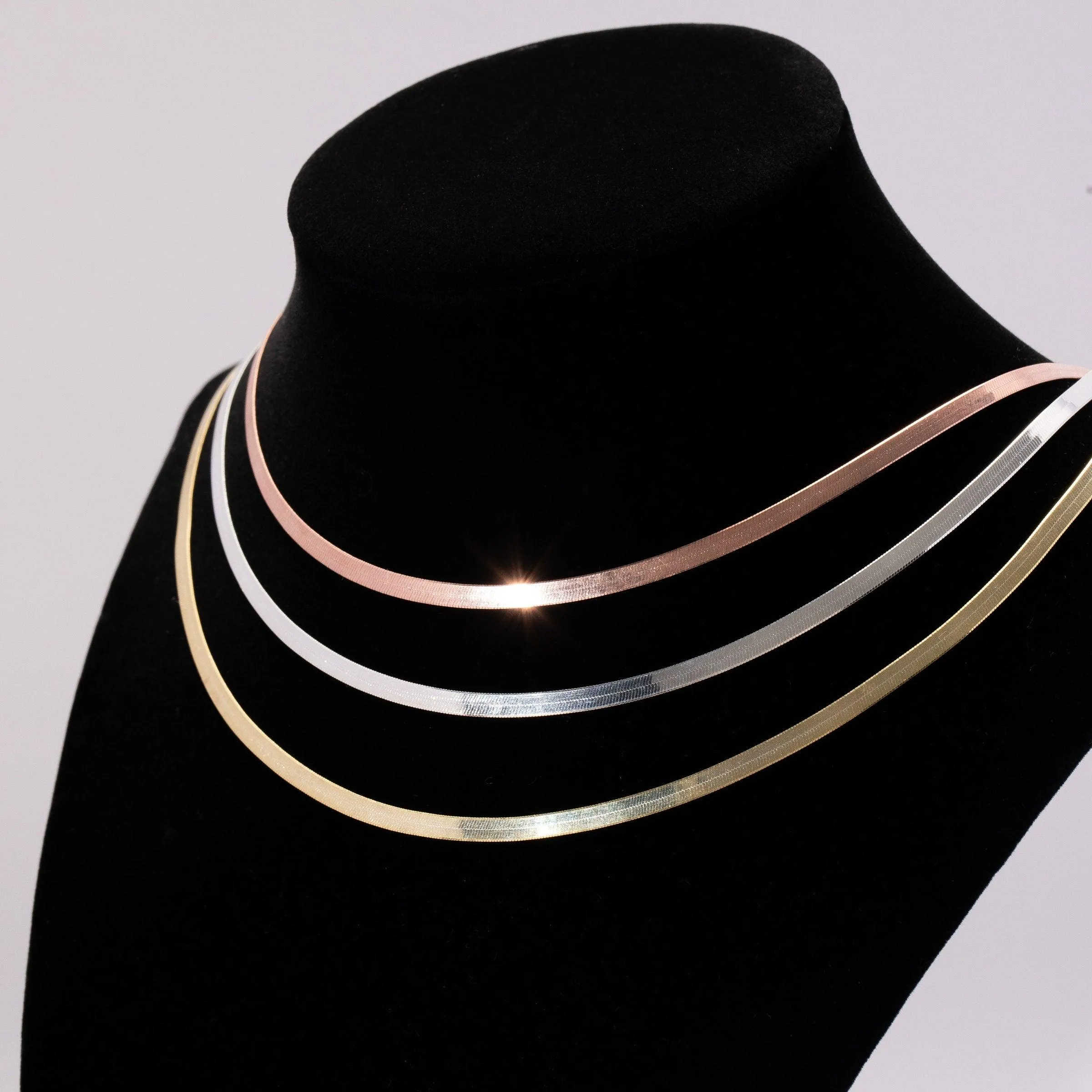 Herringbone Chain - 18K Gold Vermeil