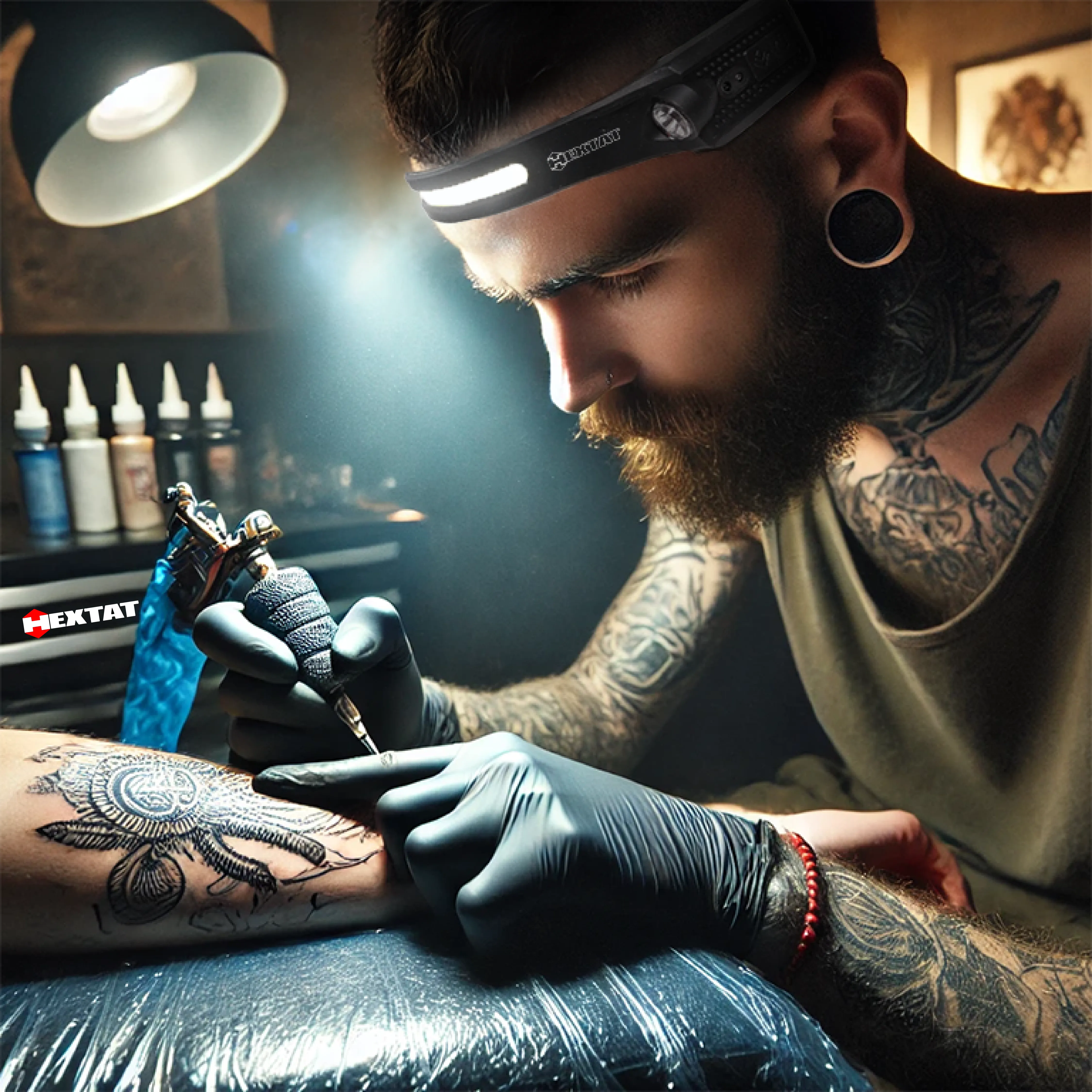 Hextat LED Tattoo Headlamp