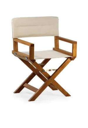 High-End Folding Directors Teak Boat Chair -L10