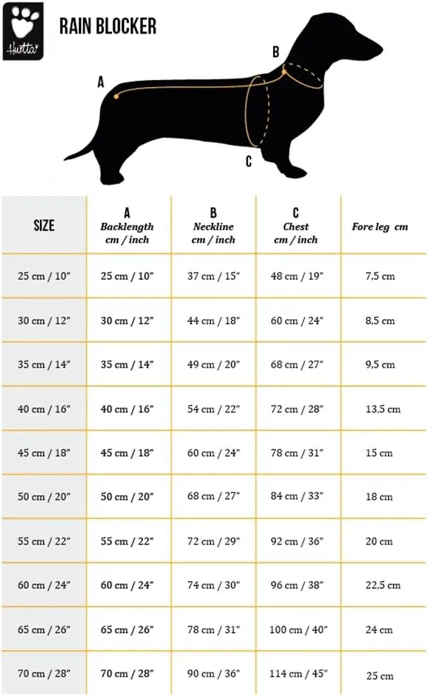 Hurtta Rain Blocker ECO, Dog Raincoat, Hedge, 20 in