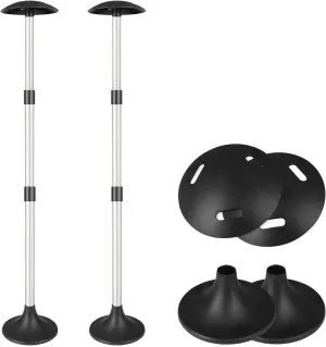 iCOVER Boat Cover Support Pole-Height Adjustable Aluminum Telescoping Pole and Webbing Strap Prevent Water from Sagging