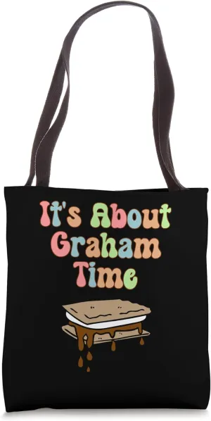 It's About Graham Time Retro Funny Smores Tote Bag