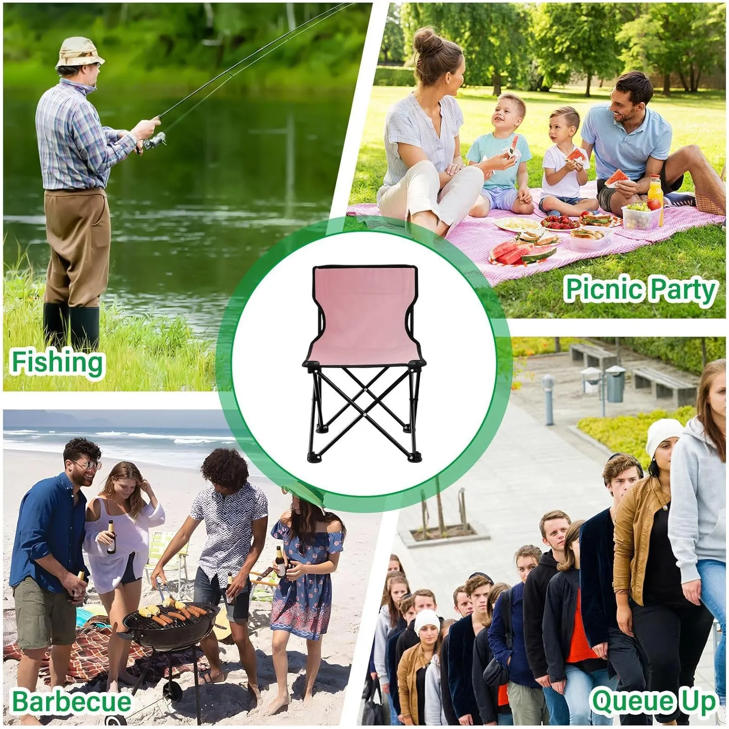 J JOYSAY Nega Gradient Portable Camping Chair Lightweight Outdoor Folding Chair for Adults Lawn Chair for Outside Camping Hiking Travel Sports Beach