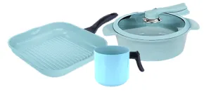 JADECOOK 4 Piece CASSEROLE SET- BATERIA de 4 piezas con cacerola de JADE