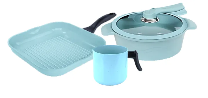 JADECOOK 4 Piece CASSEROLE SET- BATERIA de 4 piezas con cacerola de JADE