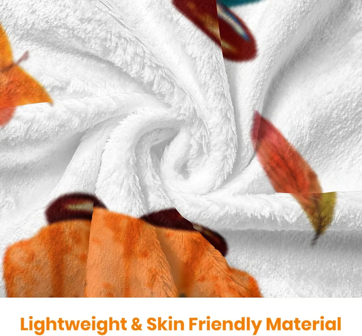 JOOCAR Autumn Gnome Throw Blanket Fall Leaves Decor Cute Gnome with Sunflower Blanket Cozy Soft Lightweight Flannel Plush Blankets for Bed Couch Living Room Sofa Chair,60x80 Inch