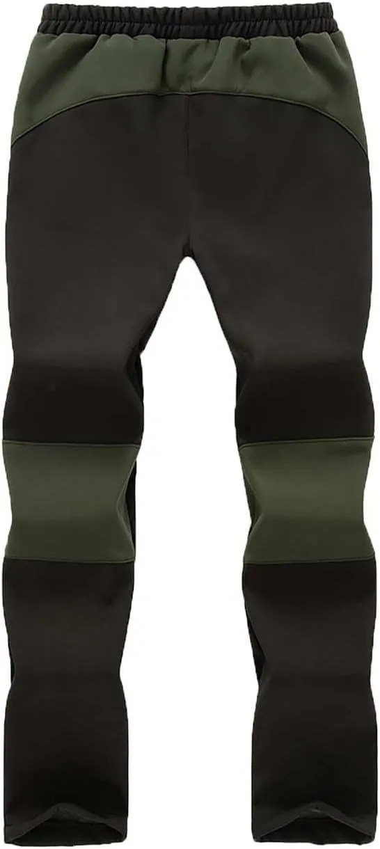 Kids Softshell Trousers Fleece Lined Outdoor Hiking Trekking Pants Skiing Snow Winter Pants Boys Girls