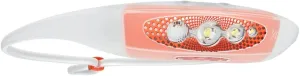 KNOG Bilby Run 400 Super Bright Headlamp - Lightweight, Zero-Bounce Headlamp for Running with Red Halo Effect, Multiple Light Modes, USB Rechargeable, 100m Beam, IP67 Waterproof, Coral