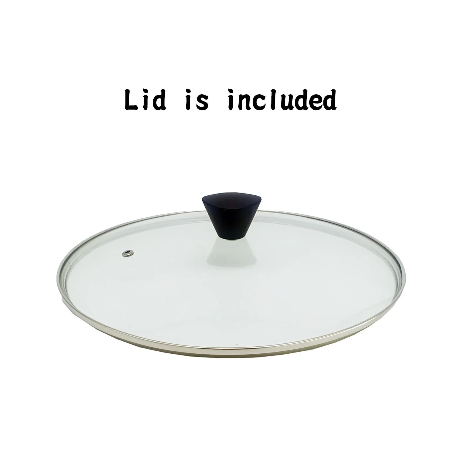 KOMAN Non-Stick Titanium Coating Wok Pan 28cm   Glass Lid