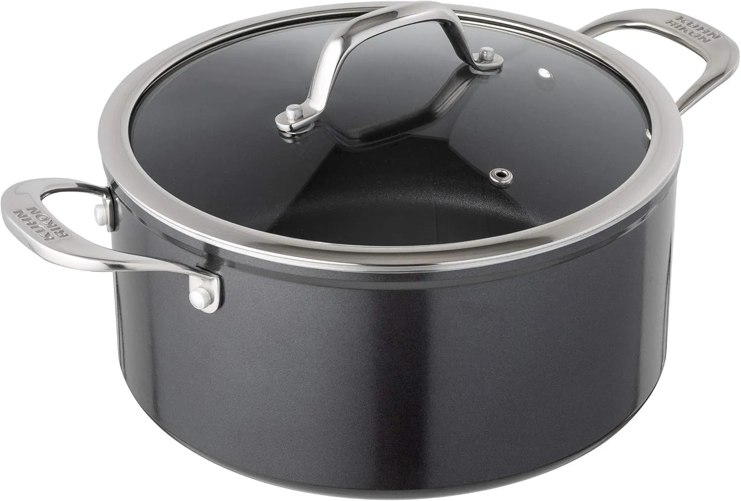Kuhn Rikon Easy Pro Non-Stick Dutch Oven with Glass Lid, 5 litre/24 cm