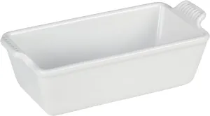 Le Creuset Stoneware Heritage Loaf Pan, 9" x 5" x 3" (1.5 qt.), White