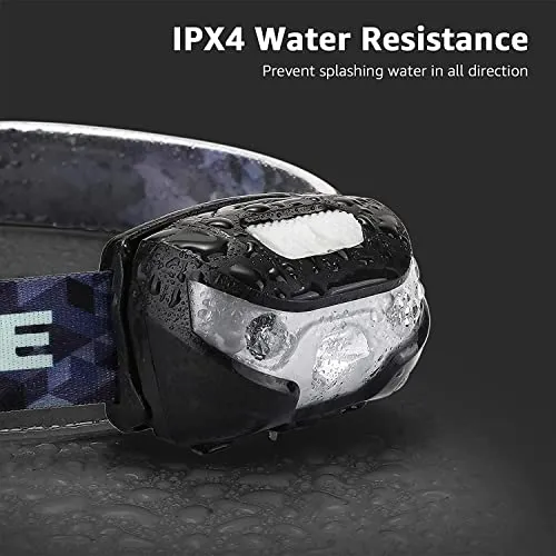 LED Headlamp Rechargeable-Super Bright Head Lamp w/ 5 Modes for Camping Gear Essentials