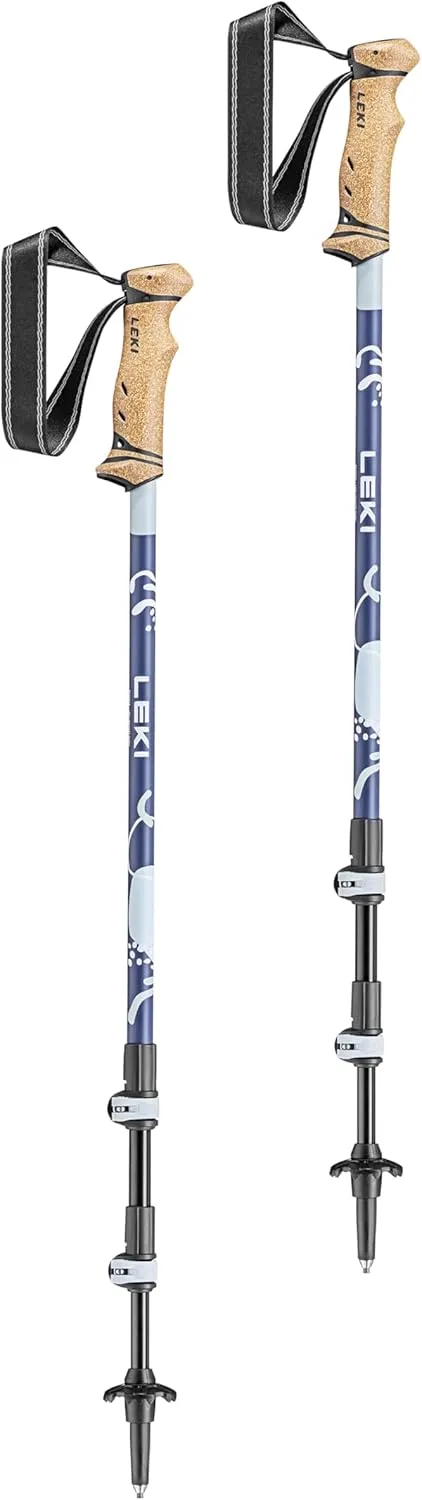 LEKI Spirit Lite Aluminum Adjustable Lightweight Walking Poles for Trekking & Hiking