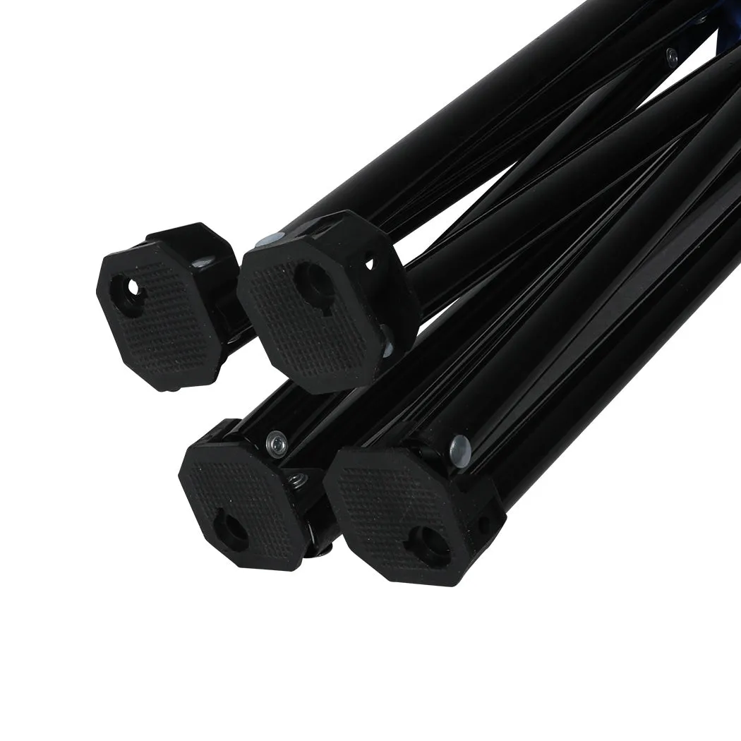 Levede 2Pcs Camping Chairs Folding Arm Black-NT_Metro