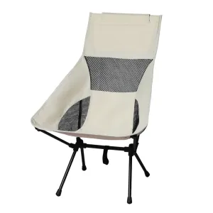 Levede Camping Chair Folding Outdoor Large Beige-SA_Metro