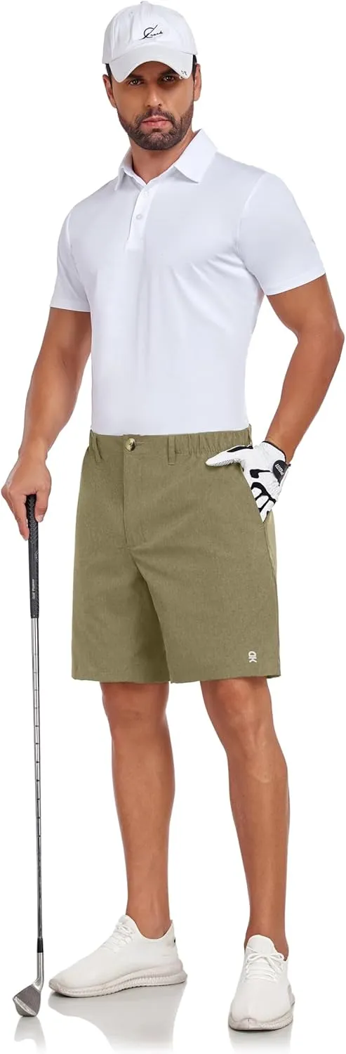 Little Donkey Andy Men's Bermuda 9 Inch Lightweight Quick Dry Stretch Shorts Golf Hiking Travel