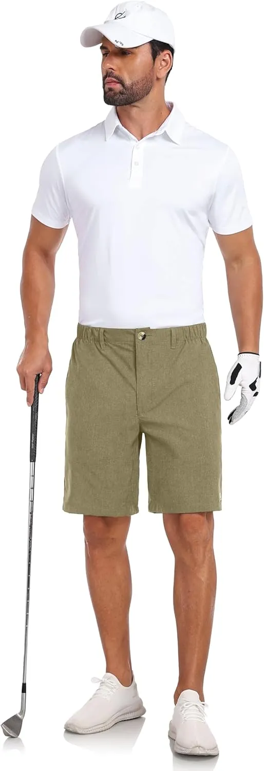 Little Donkey Andy Men's Bermuda 9 Inch Lightweight Quick Dry Stretch Shorts Golf Hiking Travel