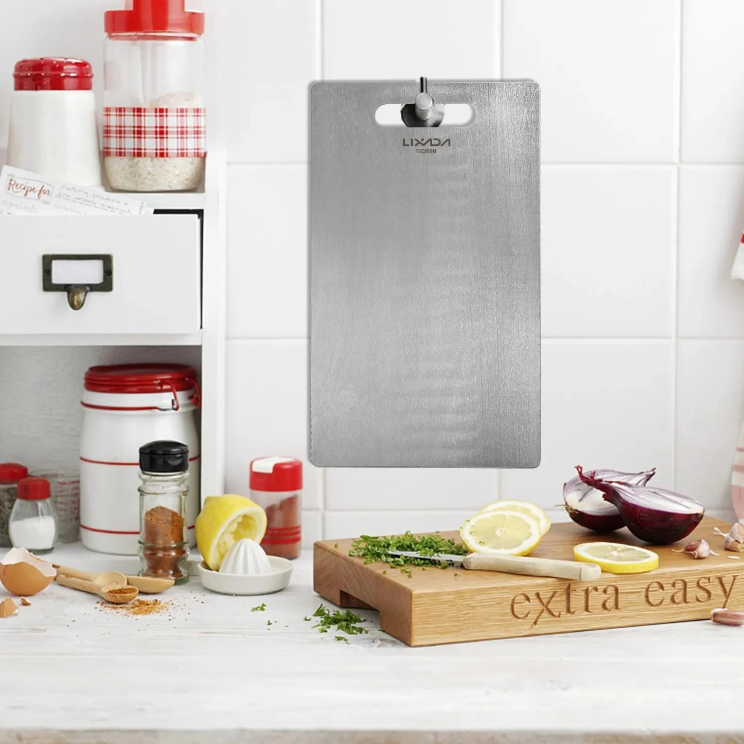 Lixada 1.8MM Thick Titanium Cutting Board