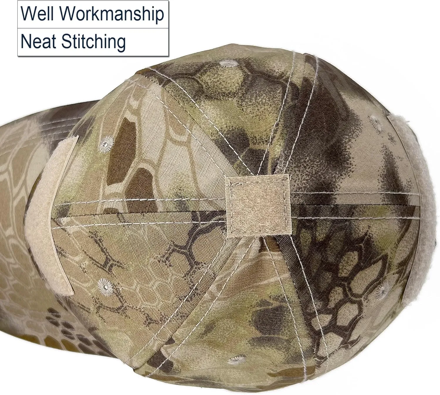 Loneshark Tactical Military Mens Camo Baseball Hat with American Flag Skull Patch Patriotic Operator Camouflage Cap for Women