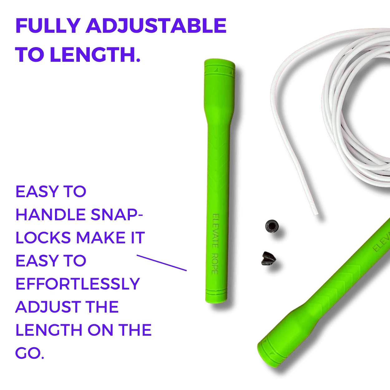 Long Handle Jump Rope (Green Leaf)