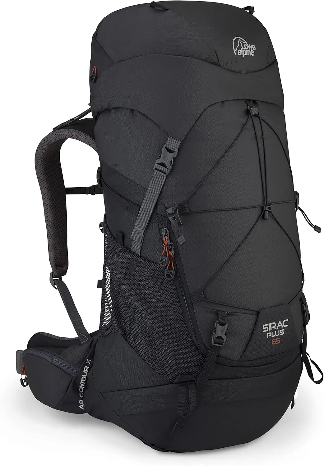 Lowe Alpine Sirac Plus 65L Trekking Pack, Ebony, Large-X-Large