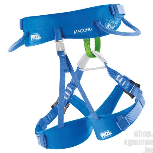Macchu - blue, kid's climbing harness