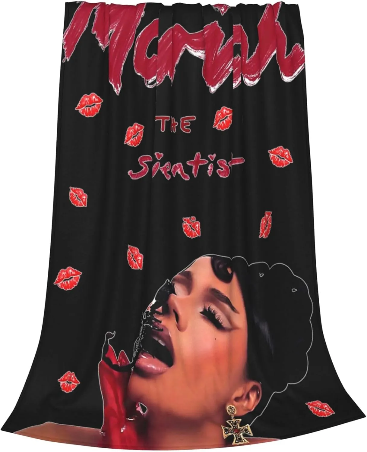 Mariah The Music Scientist Fleece Throw Blanket Flannel Air Conditioning Quilt for Couch Camping Travel 60"x50"