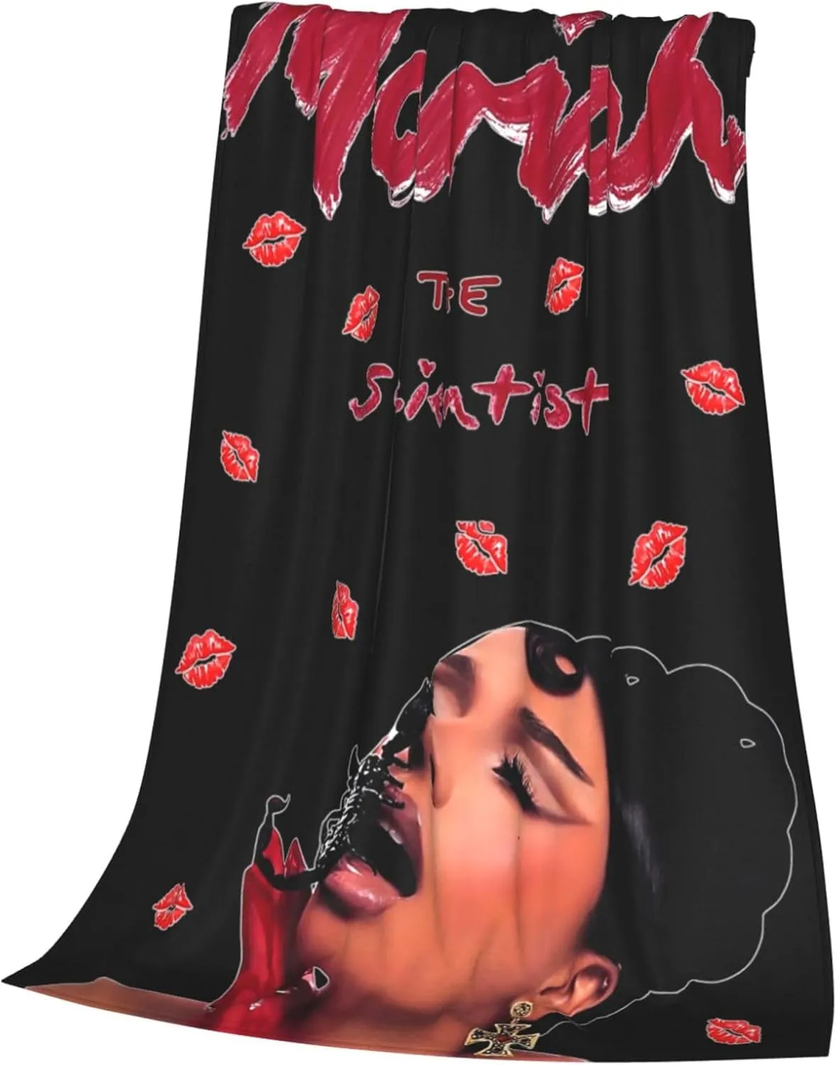 Mariah The Music Scientist Fleece Throw Blanket Flannel Air Conditioning Quilt for Couch Camping Travel 60"x50"
