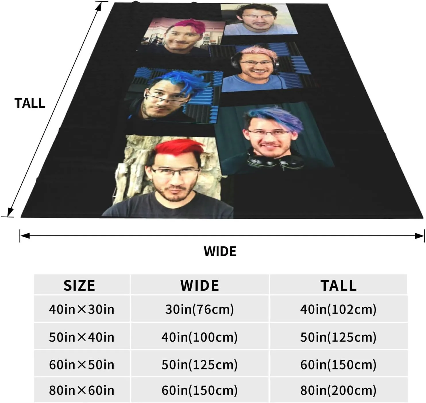 Markipliers Fleece Throw Blanket Flannel Air Conditioning Quilt for Couch Camping Travel 40"x30"