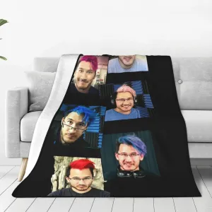 Markipliers Fleece Throw Blanket Flannel Air Conditioning Quilt for Couch Camping Travel 40"x30"