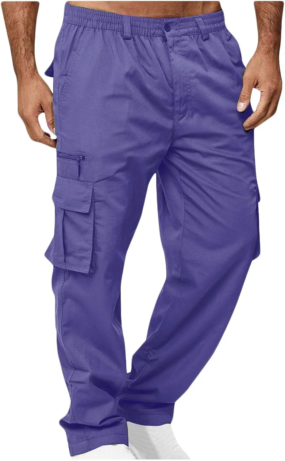 Men's Cargo Work Pants Hiking Tactical Quick Dry Waterproof Pants Lightweight Travel Fishing Camping Outdoor Pants