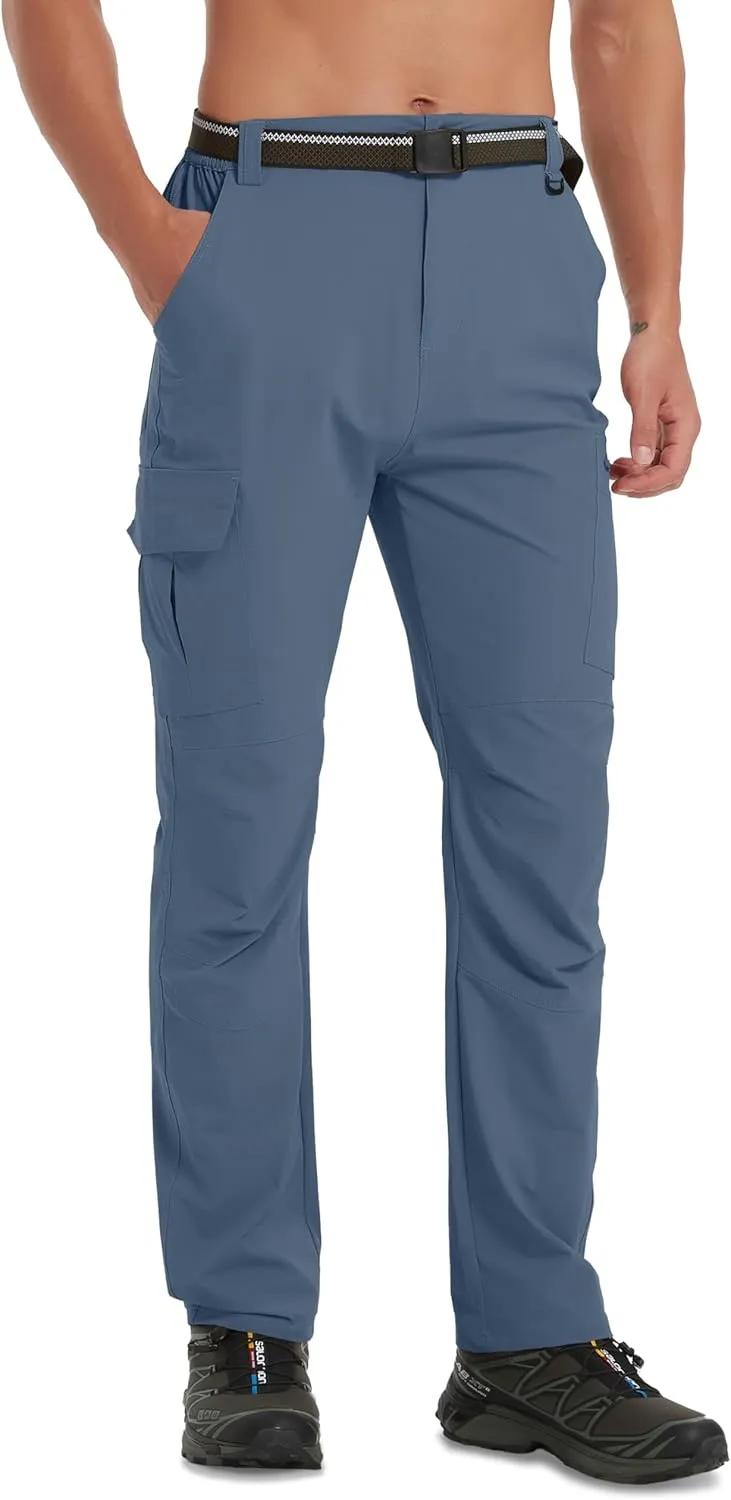 Men's Hiking Pants Quick-Dry Lightweight Waterproof Travel Outdoor Camping Hunting Fishing Work Cargo Pants