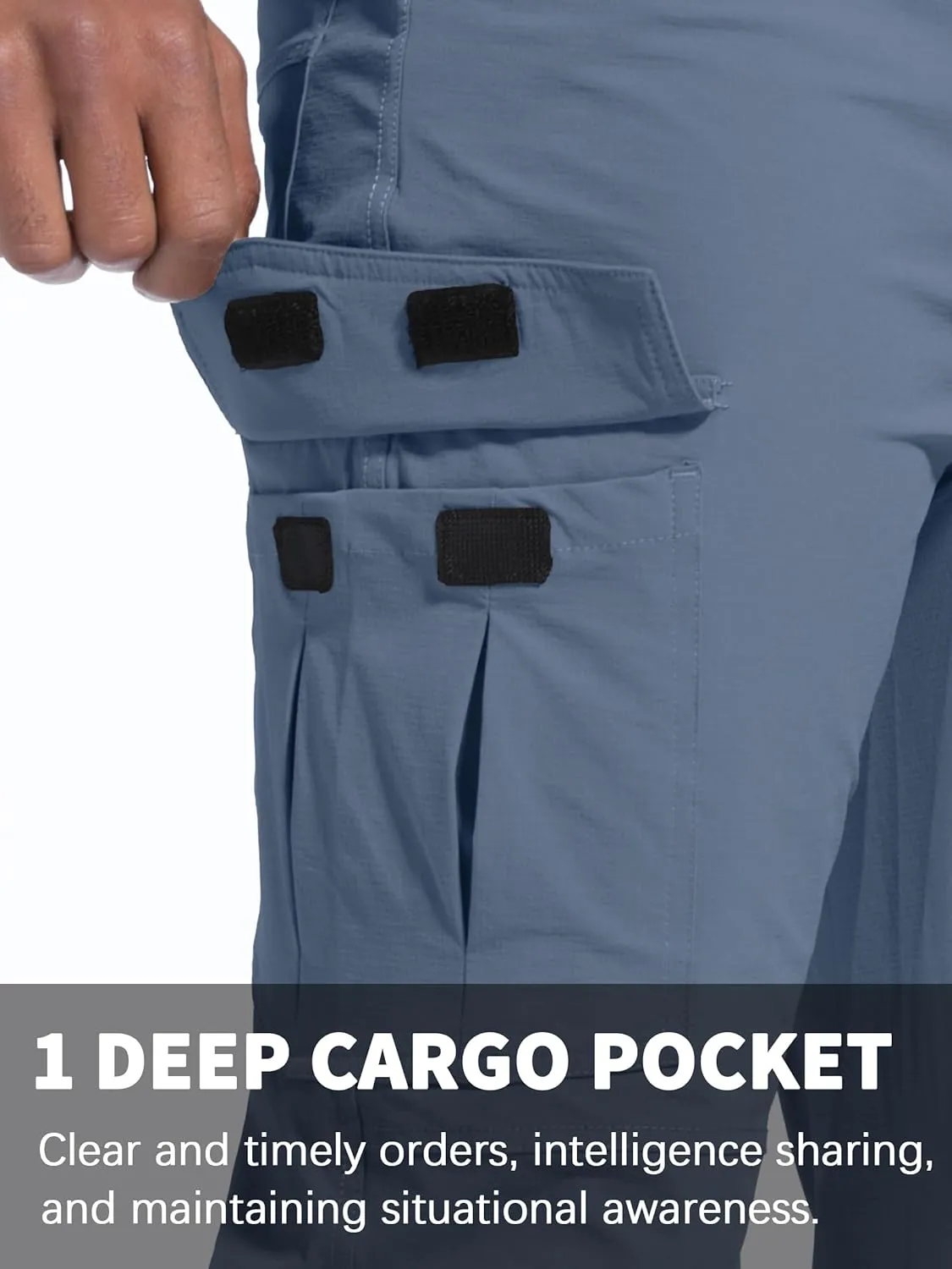 Men's Hiking Pants Quick-Dry Lightweight Waterproof Travel Outdoor Camping Hunting Fishing Work Cargo Pants