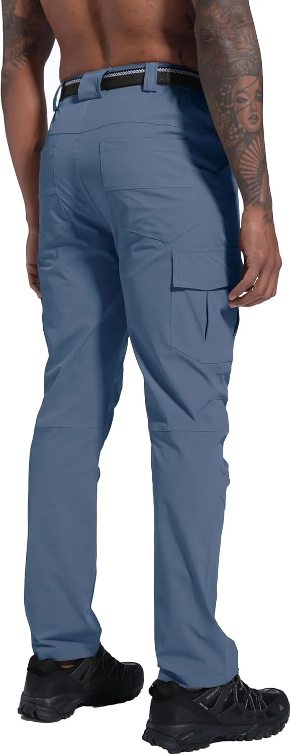 Men's Hiking Pants Quick-Dry Lightweight Waterproof Travel Outdoor Camping Hunting Fishing Work Cargo Pants