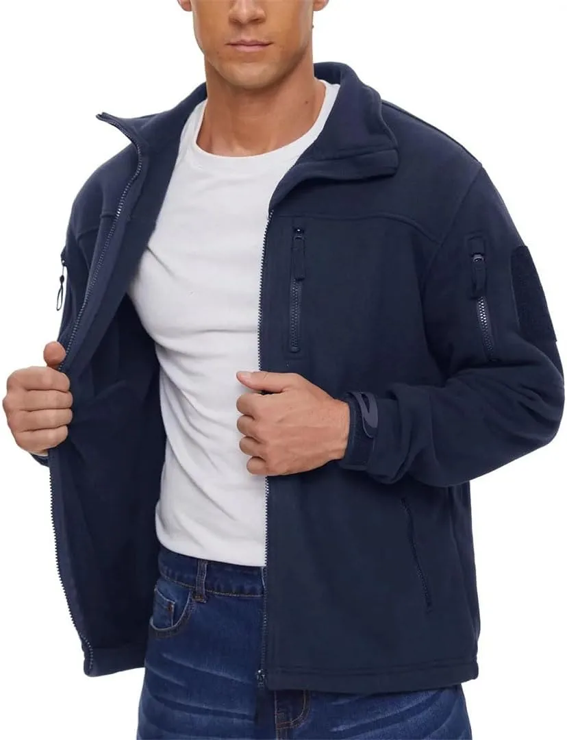 Men's Outdoor Thermal Warm Hiking Camping Jacket Coat Fishing Hunting Traveling Windbreaker Fleece Jacket