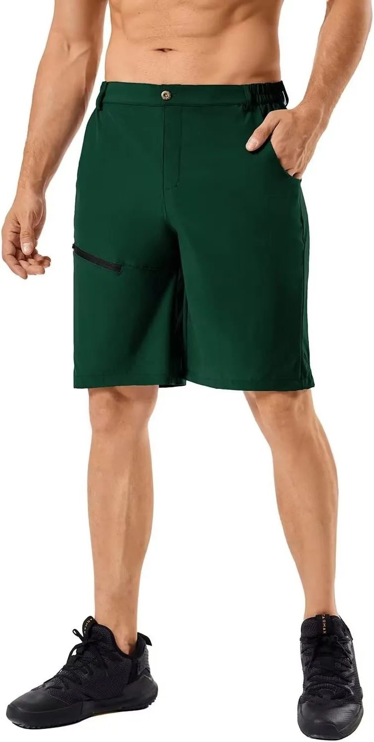 Men's Quick Dry Lightweight Stretch Cargo Hiking Shorts with 6 Pockets