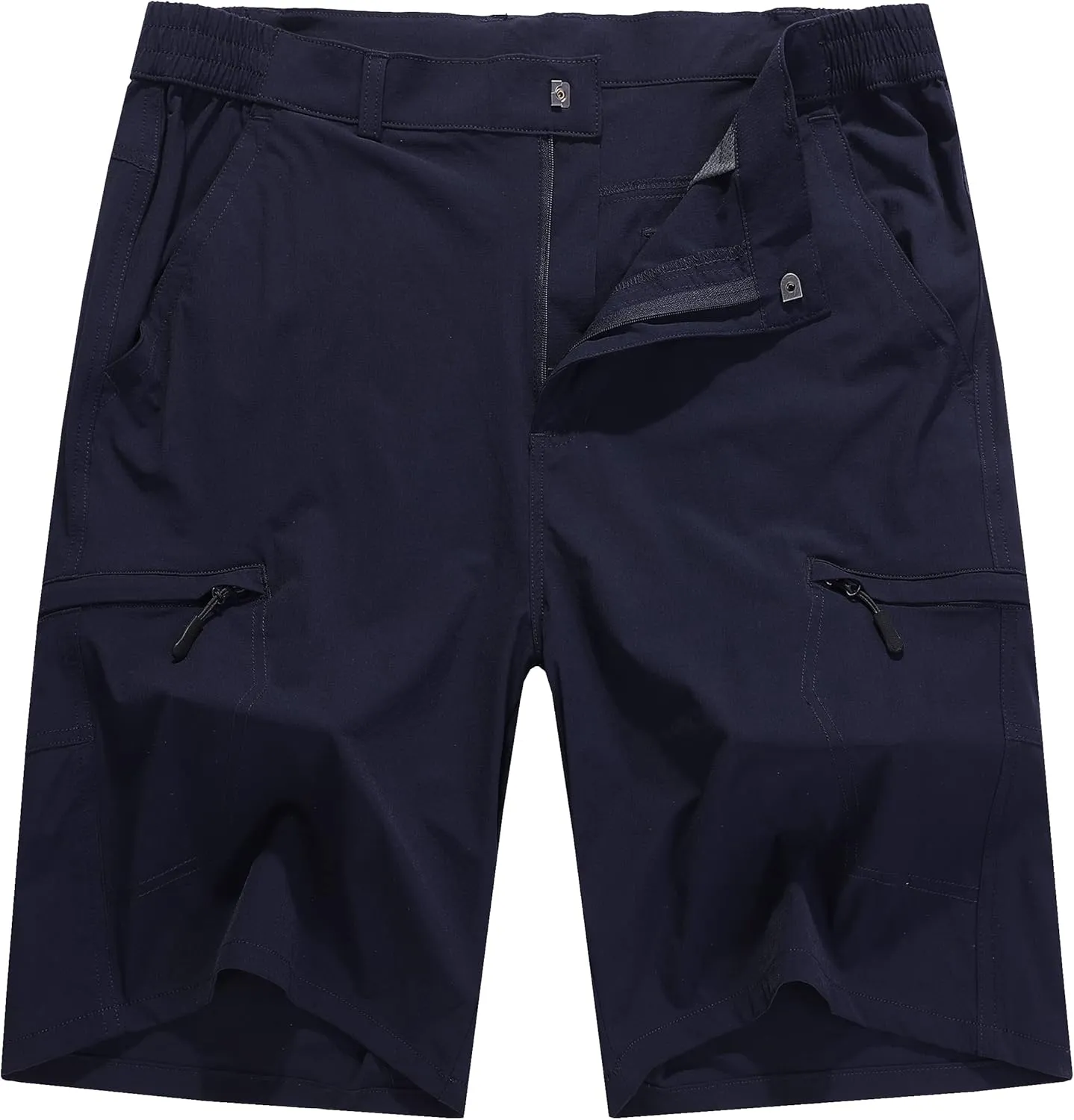 Men's Stretchy Quick Dry Cargo Hiking Shorts Lightweight Work Shorts 6 Pockets for Cycling Travel Camping