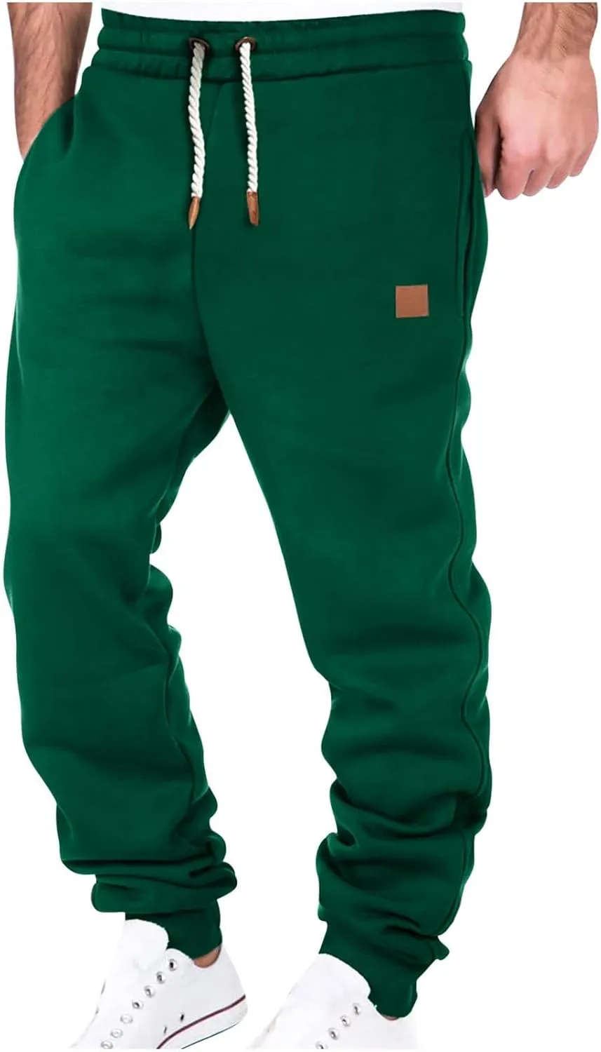 Men's Sweatpant Lightweight Drawstring Fashion Casual Joggers for Men Outdoor Sports Athletic Work Pants