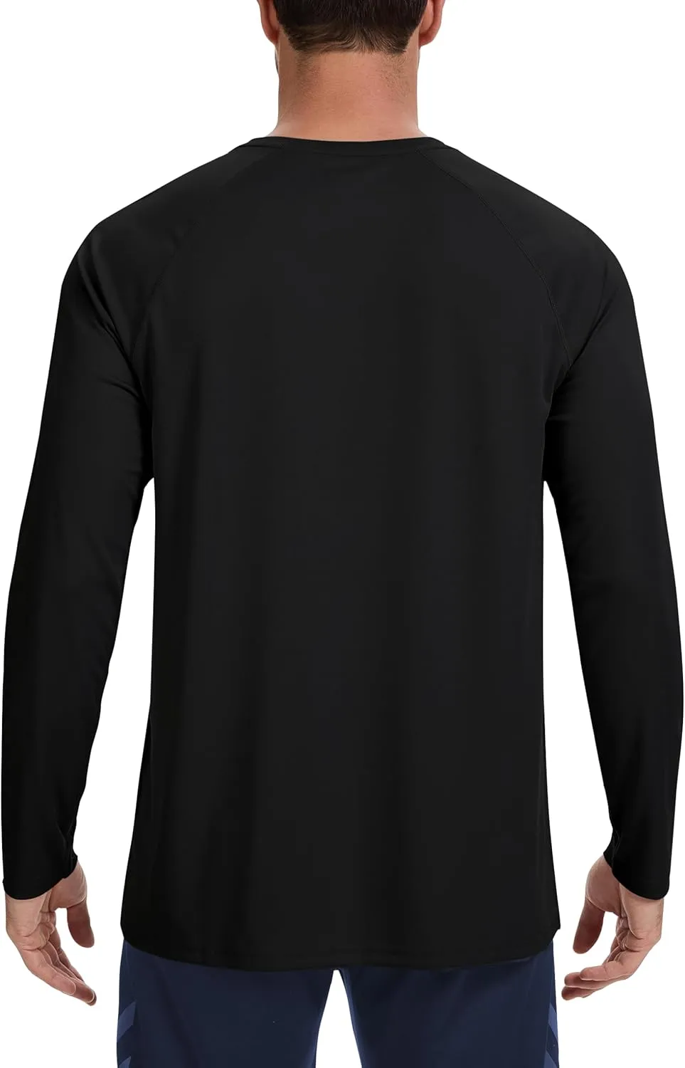 Men's UPF 50  Rash Guard Long Sleeve Shirts Sun Protection SPF UV Lightweight Swim T-Shirts