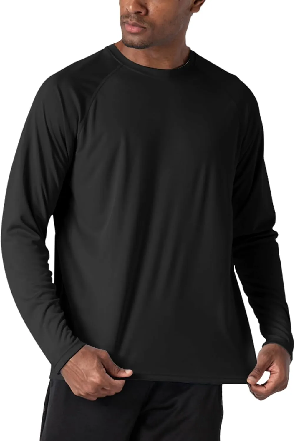 Men's UPF 50  Rash Guard Long Sleeve Shirts Sun Protection SPF UV Lightweight Swim T-Shirts