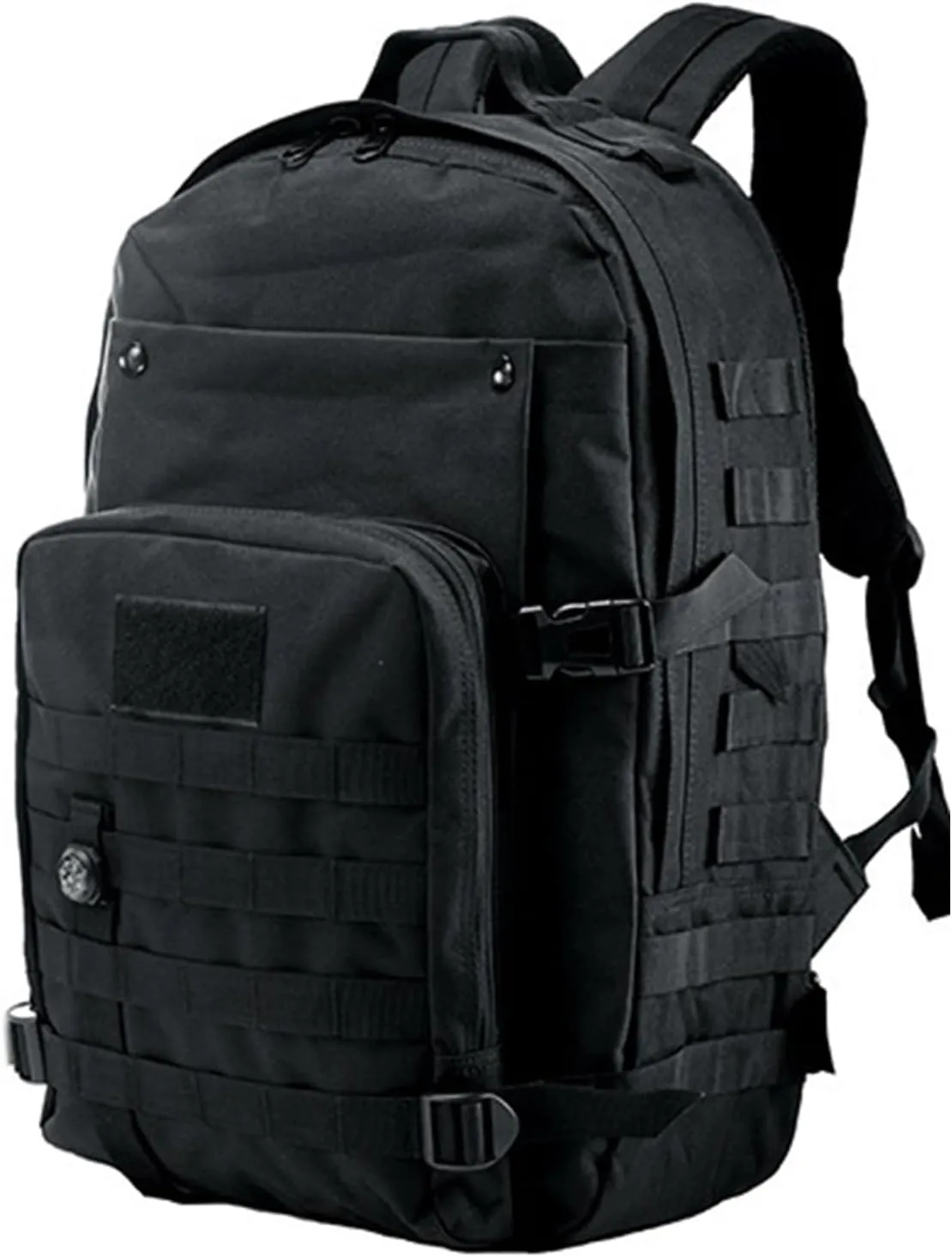 Military Rucksack Tactical Backpack 40L, Large Army 3 Days Assault Pack Bug Out Bag Army Molle Backpacks Daypack For Men Women, Heavy Duty Hiking Rucksack, Black