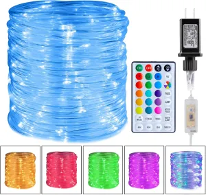 Minetom Color Changing Rope Lights: 72 Ft 220 LED Outdoor String Lights with Plug | Big Twinkle Lights for Bedroom Wedding Patio Garden Christmas Decor | 16 Colors