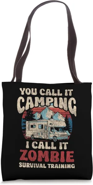 Motorhome Camping Retro Caravan Rv Trailer You Call It Tote Bag