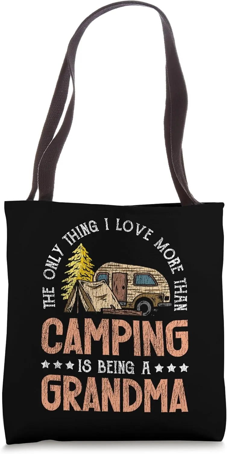 Motorhome Camping Retro Grandma Caravan Rv Trailer The Only Tote Bag