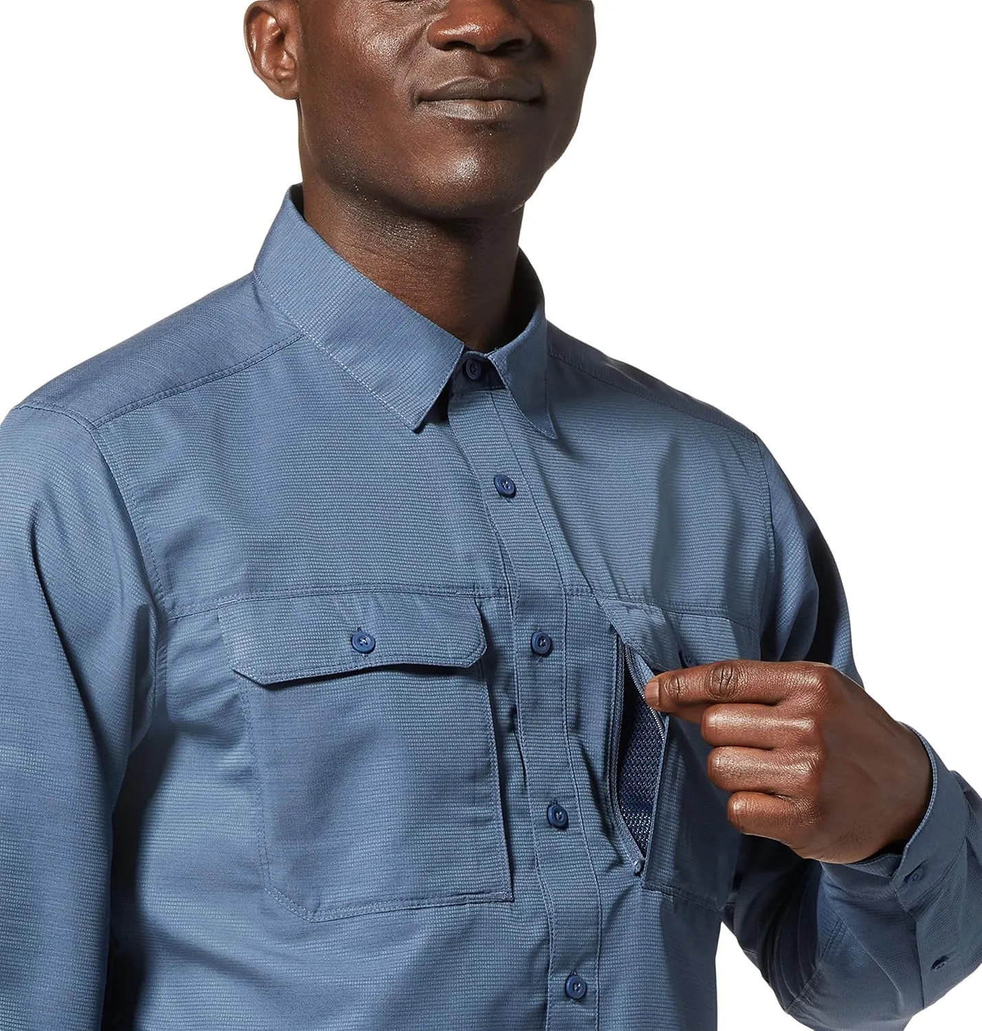 Mountain Hardwear Men's Canyon Long Sleeve Shirt for Camping, Hiking, and Everyday Wear | Moisture-Wicking and Breathable