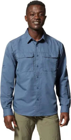 Mountain Hardwear Men's Canyon Long Sleeve Shirt for Camping, Hiking, and Everyday Wear | Moisture-Wicking and Breathable